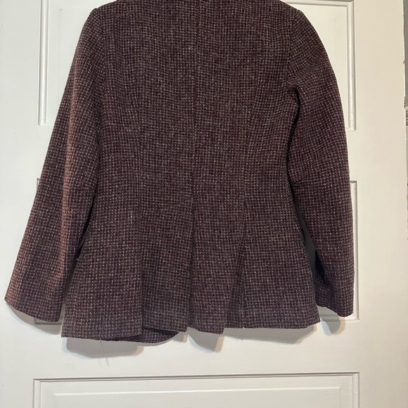 Vintage purple wool blazer - Picture 6 of 7